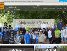 Tablet Screenshot of mujeresdelatierra.org